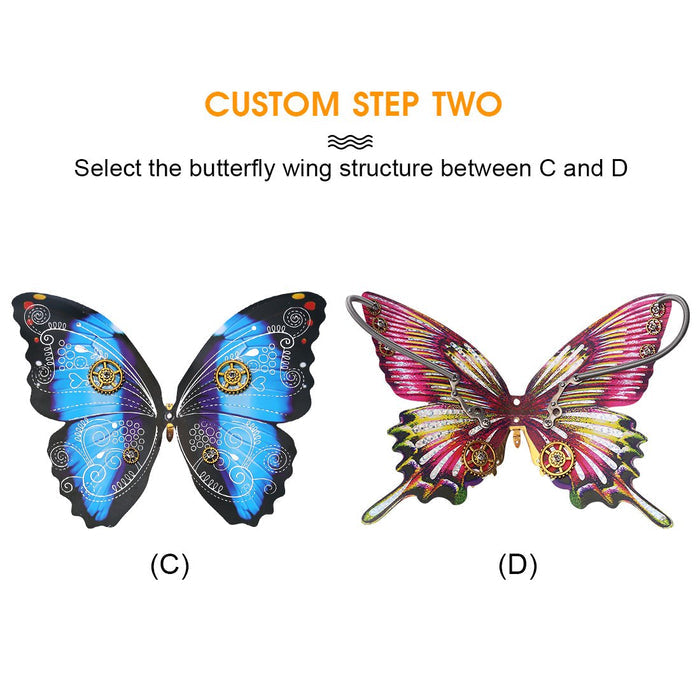 Custom DIY Steampunk Butterfly 3D Metal Kit