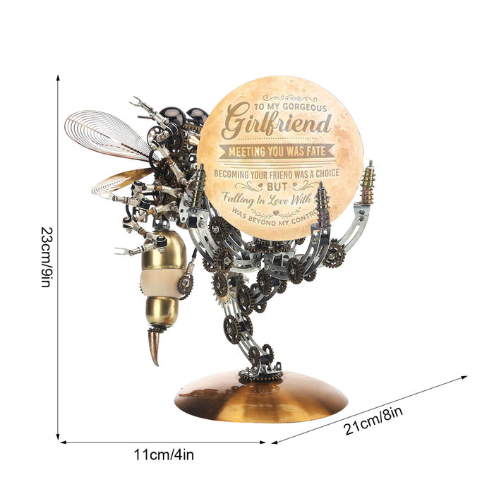 Custom Wasp on the Moon Lamp Metal Model kits Assembly DIY 627PCS