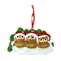 Cute Owl Family of Three Christmas Ornament, 2-1/2-Inch