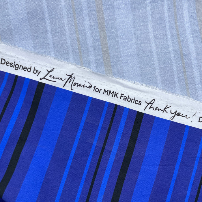 CW Blue & Black Stripe | Coordinates - 1 Yard Cut