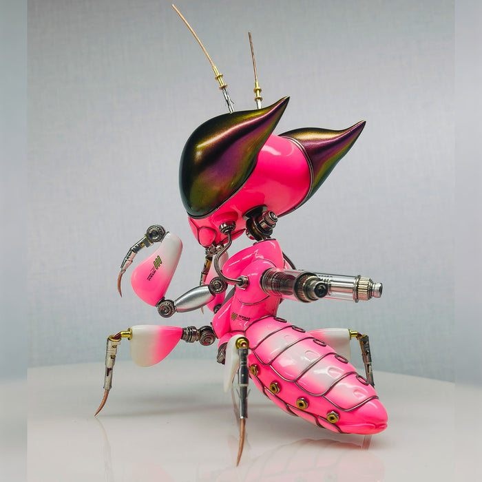 Cyberpunk Metal Mantis Model Insect Art Sculpture