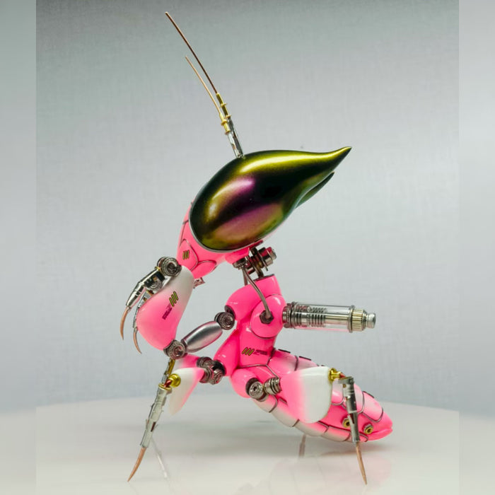 Cyberpunk Metal Mantis Model Insect Art Sculpture