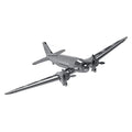 DC-3 3D Mechanical WWII 3D Metal Aircraft Model Building Kit for Aviation Lovers 146PCS