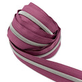Deep Amaranth Purple  | #5 Nickel Zipper by the Yard - 3 Yard Singles