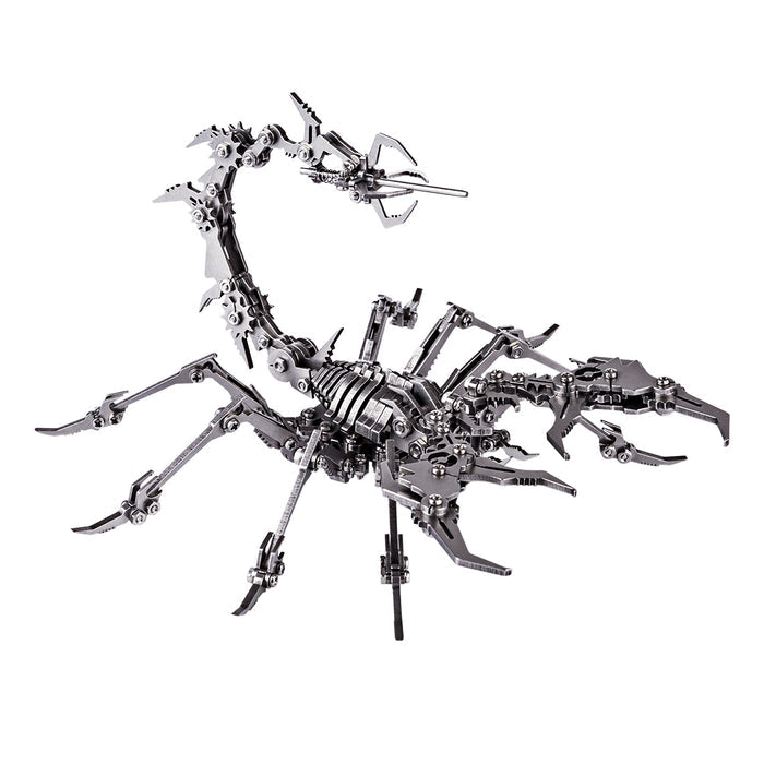 Detachable 3D Metal Puzzle Scorpion DIY Model Kit 3D Jigsaw Puzzles for Adults Golden + Silver