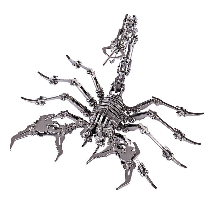 Detachable 3D Metal Puzzle Scorpion DIY Model Kit 3D Jigsaw Puzzles for Adults Golden + Silver