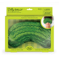 Dilly Dally Pickle Hot and Cold Comfort Eye Pillow in box packaging, front view.