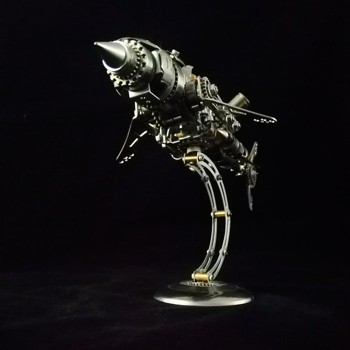 DIY 3D Metal Mechanical Giant Shark Model Building Kits for Adults