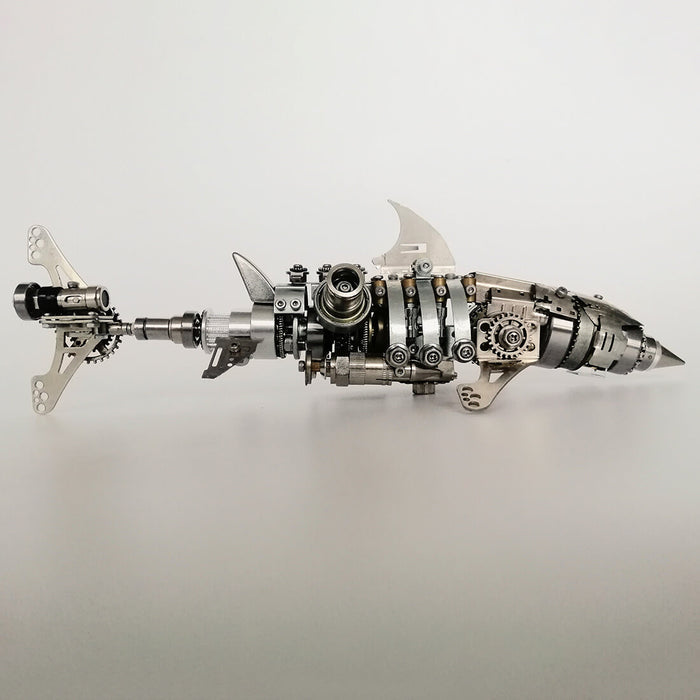 DIY 3D Metal Mechanical Giant Shark Model Building Kits for Adults