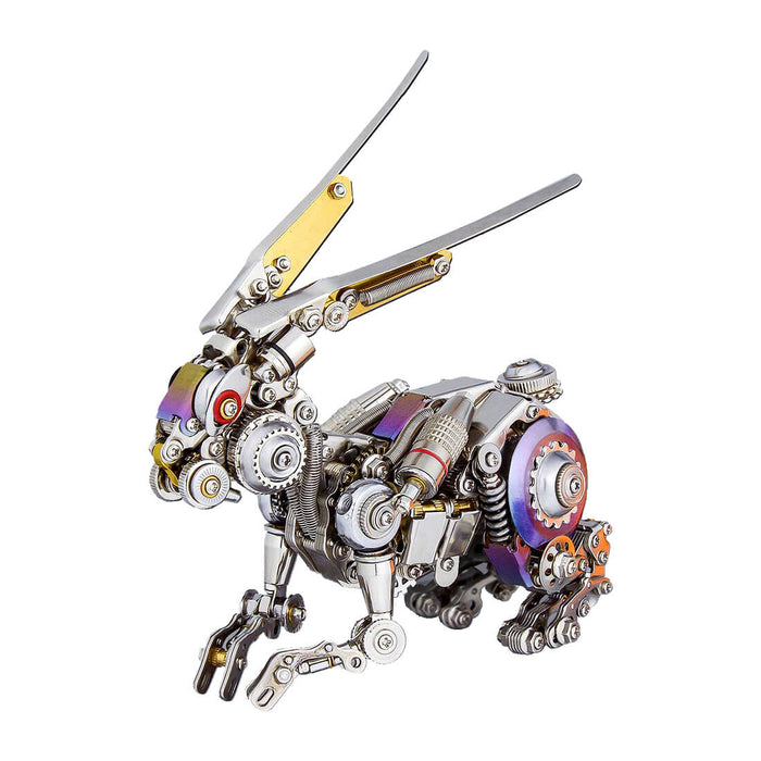DIY Assembly Mechanical Metal 3D Rabbit Bunny Beast Fight with Monkey King Wukong Animal Model Jigsaw Puzzle Toy