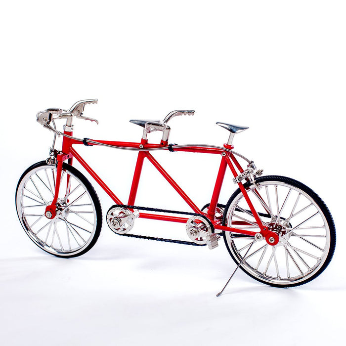 DIY Assembly Tandem Bicycle Metal Model Puzzle Kit Toy