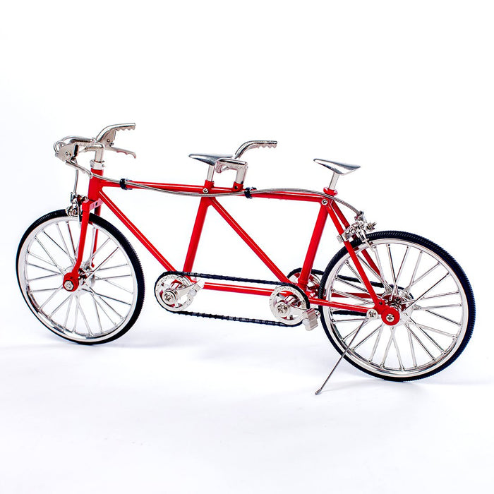 DIY Assembly Tandem Bicycle Metal Model Puzzle Kit Toy