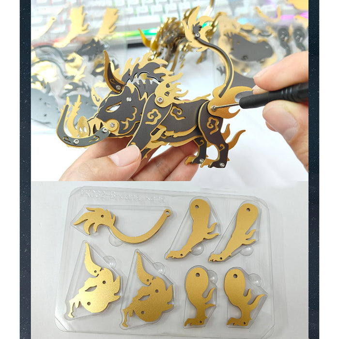 DIY Big Tusk Wild Boar 3D Metal Puzzle 100+PCS