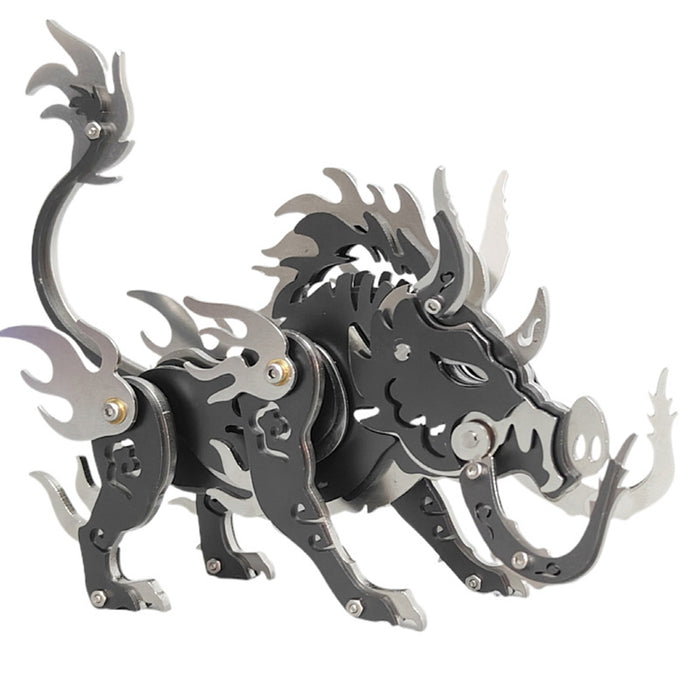 DIY Big Tusk Wild Boar 3D Metal Puzzle 100+PCS