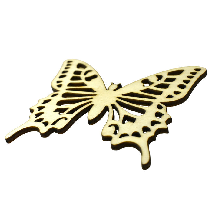 DIY Butterfly Laser Cut Craft Wood Shapes, 3-1/8-Inch, 4-Count