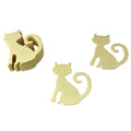 DIY Cat Silhouette Craft Wood Shapes, 3-1/8-Inch, 12-Count