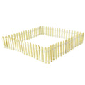 DIY Craft Wood Picket Fence with Wire, 35-1/2-Inch - Natural