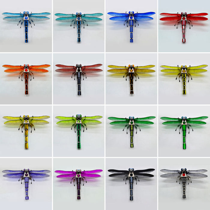 DIY Insect Kit Electronic Dragonfly Butterfly Cicada Vespa Handmade Model with LED Lights