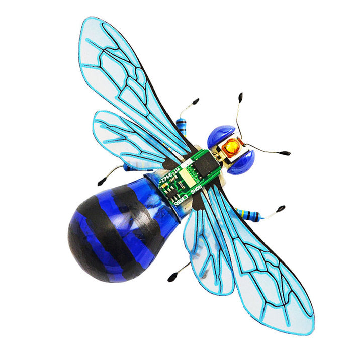 DIY Insect Model Handmade Worker Bee Home Decor Gift Toys 4 Pcs with Light