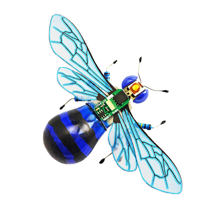 DIY Insect Toys Set Bee Spider Mosquito Electronic Handmade Model Kits with Light