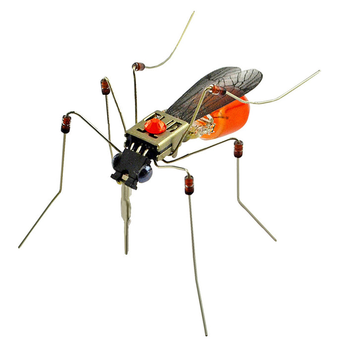 DIY Insect Toys Set Bee Spider Mosquito Electronic Handmade Model Kits with Light