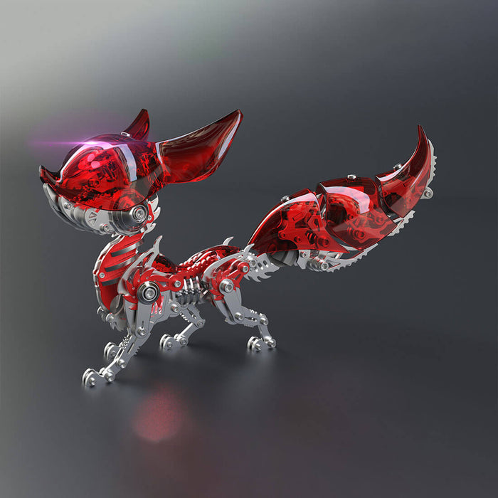 DIY Linglong Fox Hanfei 3D Assembly Mechanical Model Creative Toy Set (339PCS/Red)
