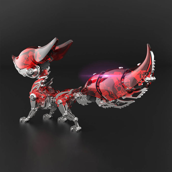 DIY Linglong Fox Hanfei 3D Assembly Mechanical Model Creative Toy Set (339PCS/Red)