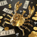 DIY Mechanical Golden Crab 666PCS Steampunk Model Kit Gift for Boss