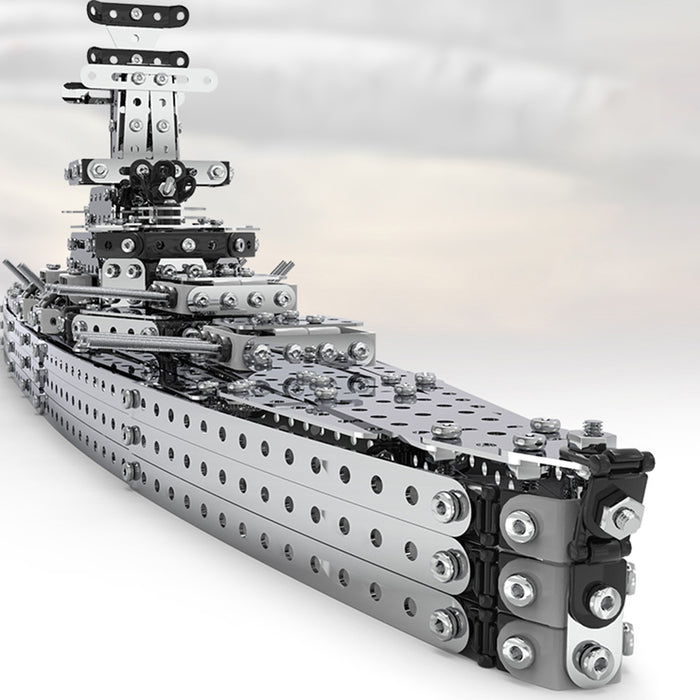 DIY Metal Assembly Military Battleship Fighter Aircraft Tank Set