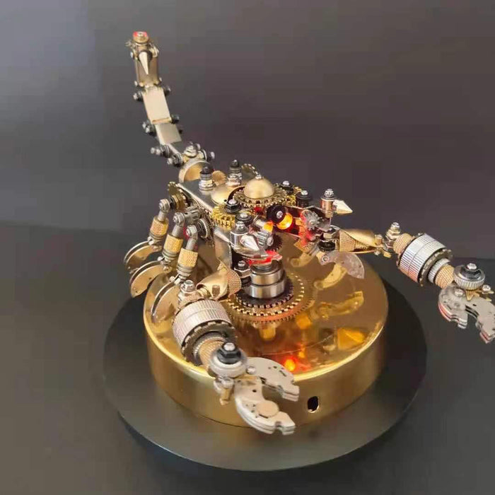 DIY Sound Control Golden Scorpion King 3D Assembly Metal Model Puzzle 500pcs+