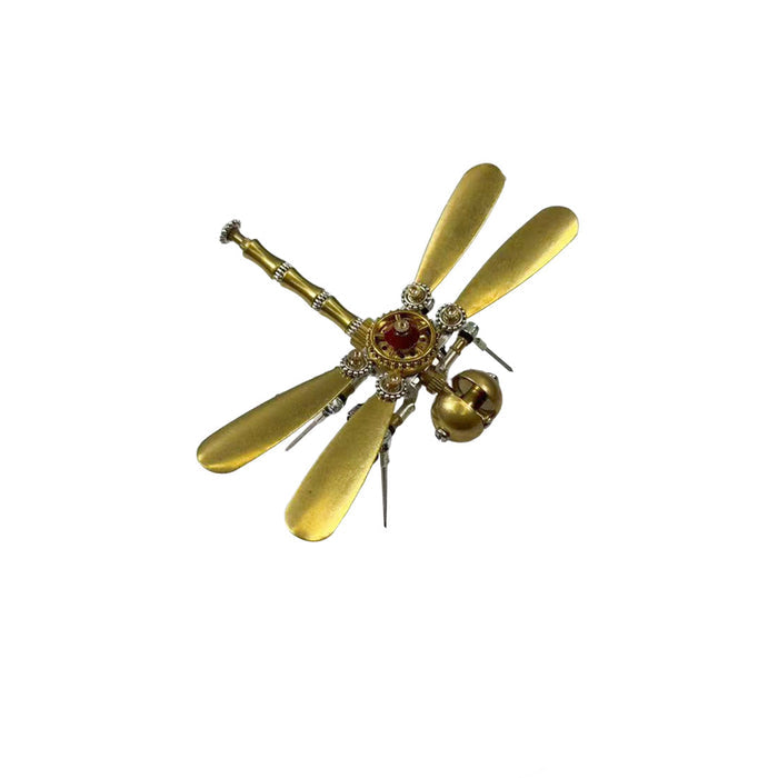 DIY Steampunk 3D Golden Insect Model Kit Fruit Fly Ant Bee Dragonfly Mosquito Spider
