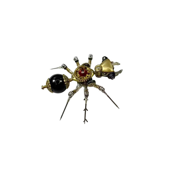 DIY Steampunk 3D Golden Insect Model Kit Fruit Fly Ant Bee Dragonfly Mosquito Spider