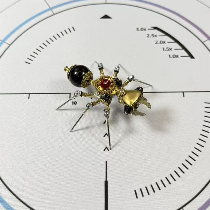 DIY Steampunk 3D Golden Insect Model Kit Fruit Fly Ant Bee Dragonfly Mosquito Spider