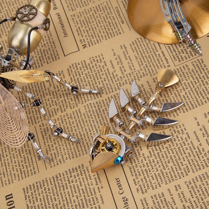 DIY Steampunk Fish Bone 3D Metal Puzzle for Kids