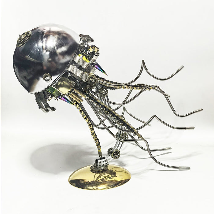 DIY Steampunk Jellyfish 3D Metal Puzzle Lamp (800+PCS)