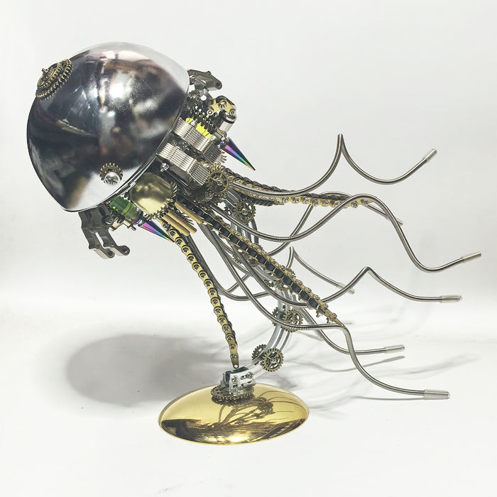 DIY Steampunk Jellyfish 3D Metal Puzzle Lamp (800+PCS)