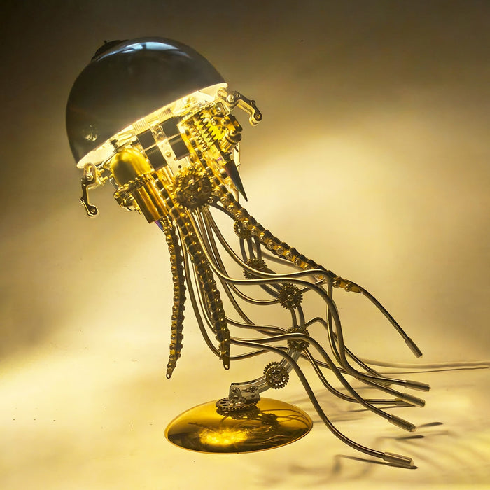 DIY Steampunk Jellyfish 3D Metal Puzzle Lamp (800+PCS)