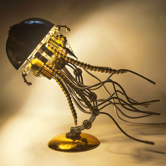 DIY Steampunk Jellyfish 3D Metal Puzzle Lamp (800+PCS)