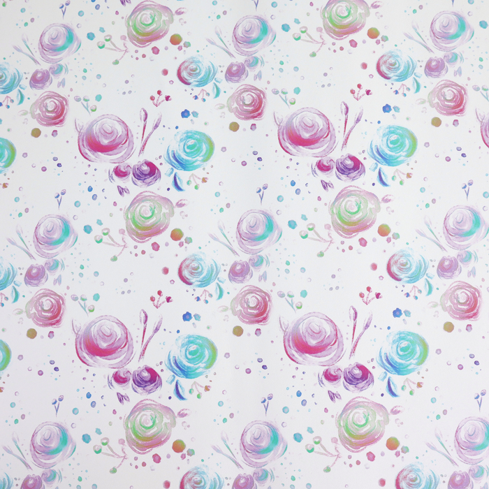 Doodle Floral Rainbow | 18" Luxe Vinyl Roll - Mid-Weight