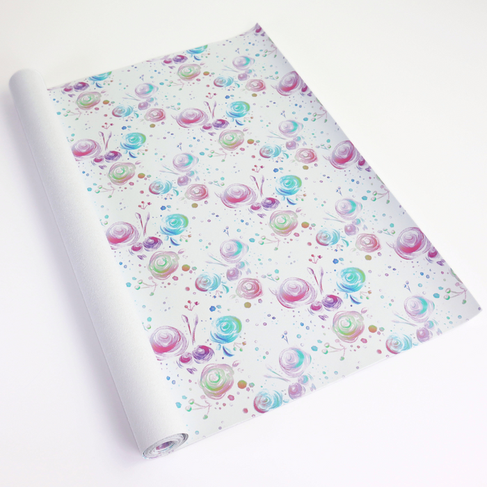 Doodle Floral Rainbow | 18" Luxe Vinyl Roll - Mid-Weight