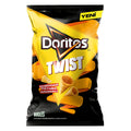 Doritos Twist Cheddar Cheese Flavored Corn Snack delivers bold, tangy cheddar taste with a satisfying crunch in every twisted bite.