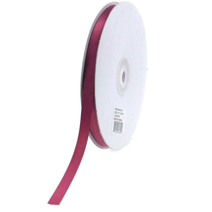 Double Faced Satin Ribbon, 3/8-inch, 50-yard, Burgundy