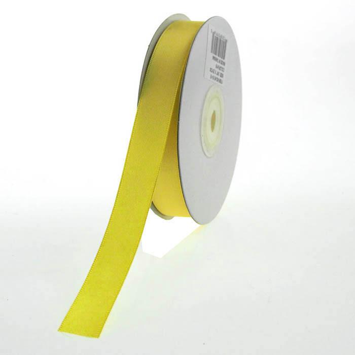 Double Faced Satin Ribbon, 5/8-inch, 25-yard, Yellow