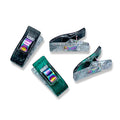 Emerald & Black Mixed Glitter Clips | Pack of 50