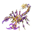 Emperor’s Sting Purple Golden Scorpion 3D Stainless Metal Model Kits for Adult