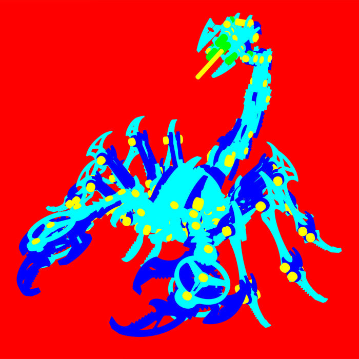 Emperor’s Sting Purple Golden Scorpion 3D Stainless Metal Model Kits for Adult