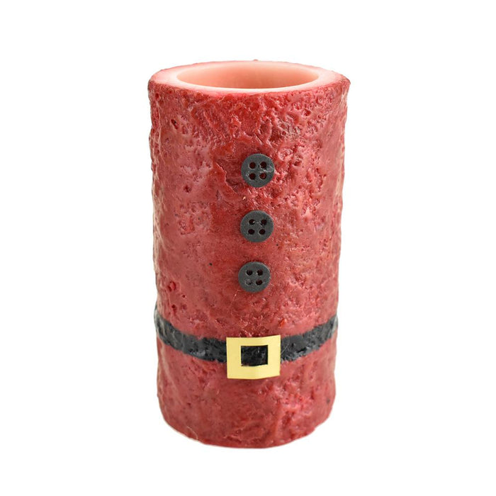 Essence Glow Flameless Santa Candle, Red, 5-3/4-Inch