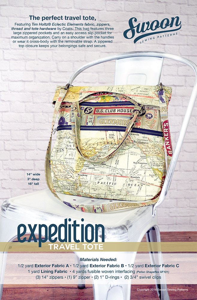 Expedition Tote by Swoon Sewing Patterns | Hardware Kit