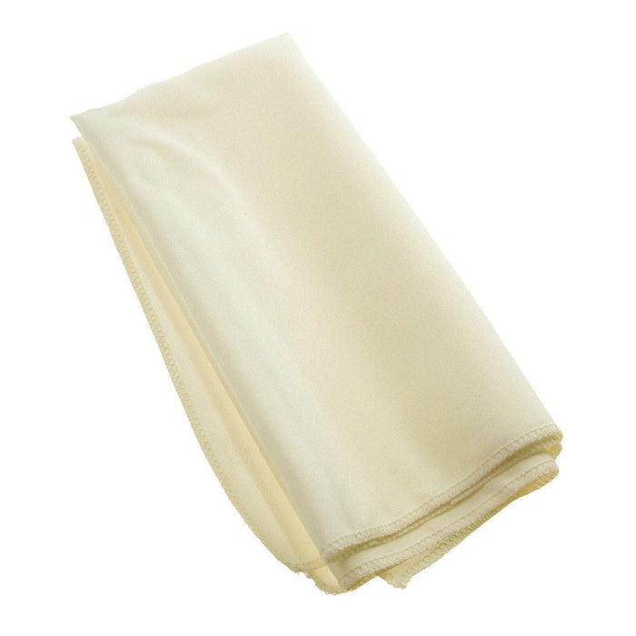 Fabric Cloth Napkin, 18-Inch x 18-Inch, 6-Piece, Ivory