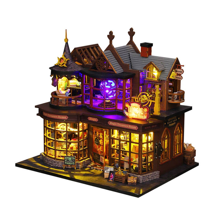 Fantasy Magic House diy Book Nook Kit for Halloween Decor
